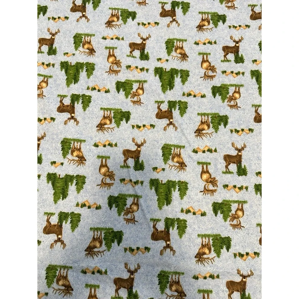 Wildlife Deer Flannel Fabric